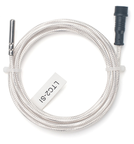 Sonde PT100 étanche IP68 Dragino DR-SI avec câble tressé et connecteur noir