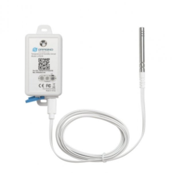 Dragino LHT65N-E31F avec sonde de température et d'humidité déportée sur câble blanc