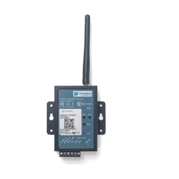 Convertisseur RS485 Modbus LoRaWAN alimenté 7 à 24 V Dragino RS485-LN
